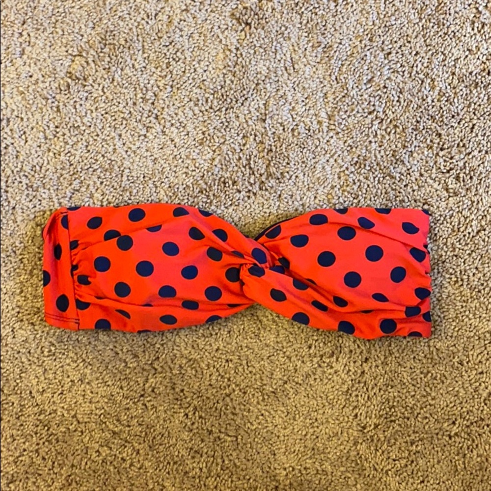 Polka Dot Bandeau Swimsuit Top